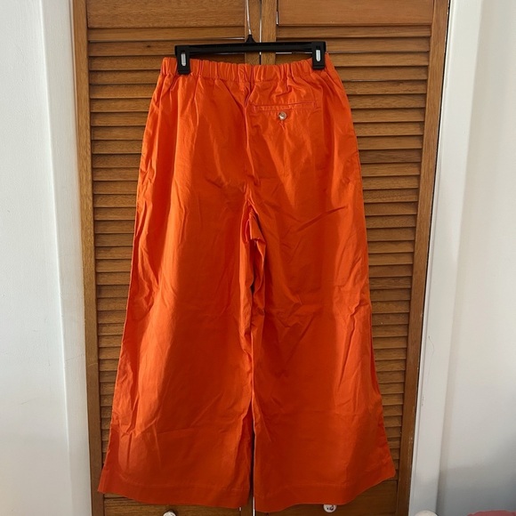 Maeve By Anthropologie Women’s Orange Slouchy Wide Leg Trousers Sz 4 - Picture 6 of 8